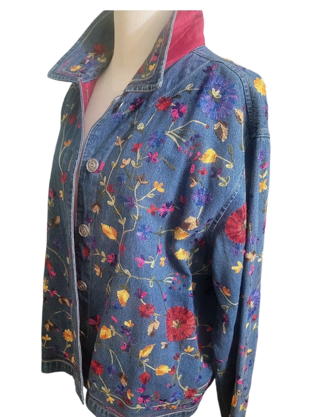 Chico's Vintage Denim Jacket - Picture 4 of 12